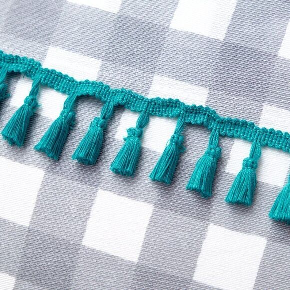 NEW The Pioneer Woman Sweet Romance Gingham Floral Cotton-Rich Shower Curtain, 7 - Picture 6 of 9